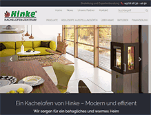 Tablet Screenshot of kachelofenzentrum-hinke.de